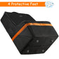 YOREPEK Car Seat Travel Bag, Padded Car Seats Backpack for Air Travel, Heavy Duty Gate Check Carseat Travel Bag for Airplane, Airport Gate Check Bag (Orange)