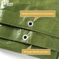 GUARD SHIELD Tarp Green 8x12 Feet Multi Purpose Waterproof Poly Tarp Cover 5mil (2-Pack)