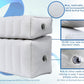 Inflatable Foot Rest Pillow for Travel, Patented 2 in 1 Design, Blow-Up Footrest Cushion for Home, Office. Airplane Travel Essential and Kids Airplane Bed