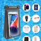 Large Waterproof Phone Pouch Universal Phone Waterproof Case for Phone IPX8 Water Proof Dry Bag with Wide Lanyard Large Capacity Waterproof Bag for Swimming Rafting