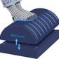 BlissTrends Foot Rest for Under Desk at Work-Versatile Foot Stool with Washable Cover-Comfortable Footrest with 2 Adjustable Heights for Car,Home and Office to Relieve Back,Lumbar,Knee Pain-Blue