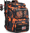 HAMBOLY Fishing Backpack with Rod Holders, 40L Tackle Box Backpack for Fishing Gear, Waterproof Fishing Bag for Men