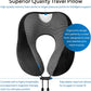 Travel Blanket Luxury Travel Set - Ergonomic Airplane Neck Pillow 100% Pure Memory Foam and Super Soft Fleece Blanket - Premium 3D Sleep Mask & Earplugs - Ultimate 4-in-1 Traveling Kit Black