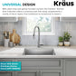 KRAUS Fairlane 25-inch Undermount Single Bowl 18-Gauge Stainless Steel Kitchen Sink, KHU641-25