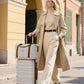 LONG VACATION Carry On Luggage Sets 3 Piece 20 Inch Suitcase Set, ABS+PC Hardshell Lightweight Travel Luggage with Spinner Wheels & YKK Zipper TSA Lock (BEIGE-BROWN, 20 Inch)