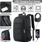 AMBOR Travel Laptop Backpack for Ｍen, 15.6-17.3 inch Laptop Backpack for School, Anti Theft Business Work Backpack with USB Charging Port, Water Resistant College Computer Bag for Men & Women, Black - Roamly