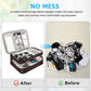 CILLA Electronic Organizer Travel Case, Travel Cord Organizer Case Portable Waterproof Cable Organizer Bag for Charger, Cord, USB, Power Bank, Earphone, 9817, Coffee