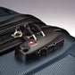 Samsonite Omni PC Hardside Expandable Luggage with Spinner Wheels, Navy, Checked-Large 28-Inch