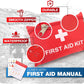 First Aid Kit for Home Car Travel 107 Piece Emergency Kits for Hiking Camping Small Trauma Kit for Boat Vehicle Lightweight Compact Pocket Aid Kit for Sports Outdoor Survival