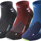 Compression Sport Running Socks: Athletic Socks for Men Women with Cushion,3 Pairs Work Hiking Basketball Ankle Socks