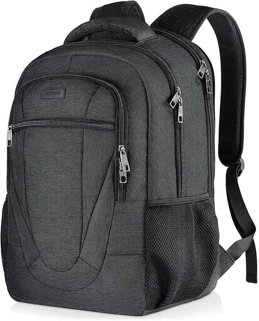 BIKROD 45L Extra Large Travel Laptop Backpack for Men and Women, Carry on Back Pack Fit 18.4 IN Laptop, Black, Gift