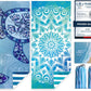 Beach Towels Oversized - 71"x 39" 250GSM Microfiber Beach Towels for Adults, Lightweight Quick Dry Absorbent Compact Sand Free Beach Towel for Swimming Pool, Camping, Yoga, Travel