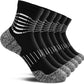 IRAMY Ankle Compression Socks for Men Athletic Running Socks with Cushioned Support 3 Pairs