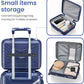 4 Piece Expandable Hardshell Pink Luggage Sets with Spinner Wheels, Lightweight Travel Suitcase Set with TSA Locks, 20 inch Carry On for Women (Navy Blue, 4 Piece Set)
