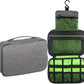 Foldable Man Hanging Travel Toiletry Bag Shaving Dopp Kit Travelling Shower Bathroom Wash Bag Makeup Organizer Hygiene Bag Toilet Pouch Men Camping Toiletry Bag Multifunction cosmetic bag with hook