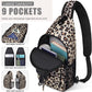 Crossbody Bags for Women Men Trendy Sling Bag Bakpack Casual Chest Bag with Convertible Shoulder Strap