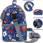 FlowFly Double Decker Cooler Insulated Lunch Bag Large Tote for Boys, Girls, Men, Women, With Adjustable Strap, Football