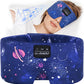 LC-dolida Sleep Mask with Bluetooth Headphones, Extra Large Silk Eye Mask for Sleeping Side Day Sleepers, Sleep Headphones Bluetooth 5.4 for Women Men with Thin Speaker, Blackout, Comfort, Microphone