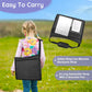 Kids Travel Tray, Kids Travel Trays for Car Seat, Road Trip Essentials for Toddler, Carseat Lap Tray with Dry Erase Board & Storage Organizer for Road Trip Activities for Kid, Black