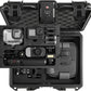 Case Organizer for GoPro Hero 13, Lockable TSA Dual Layer Waterproof Hard Carrying Case for GoPro Hero 12/11/10/9/8/Media Mod/Volta/Creator Edition/Action Camera and Other Accessories