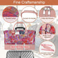 Weekender Bag for Women, Travel Duffel Bag Carry On Overnight Bag with Shoe Compartment Large Nylon Travel Weekend Tote Bag - Roamly