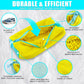 XXL Shoe Washing Machine Bag - 2-Pack Reusable Shoe Cleaning Bags, 360° Deep Clean for Tennis Shoes, Sneakers and Slippers, Includes 2 Storage Dust Bags (Yellow)