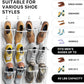 Simple Houseware 24 Pockets Large Clear Pockets Over The Door Hanging Shoe Organizer, White (56" x 22.5")