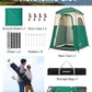 KingCamp Shower Tent, Portable Privacy Tent Outdoor Camping 1/2 Room Toilet Tents with Shower Bag & Dressing Room for Beach, Camping & Hiking