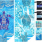 2 Pack Microfiber Lightweight Beach Towel Sand Free Quick Dry Absorbent Thin Compact Towels for Swimming Pool Camping Beach Accessories Large Easy Pack Travel Things for Vacation Essentials Gift
