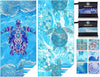 2 Pack Microfiber Lightweight Beach Towel Sand Free Quick Dry Absorbent Thin Compact Towels for Swimming Pool Camping Beach Accessories Large Easy Pack Travel Things for Vacation Essentials Gift