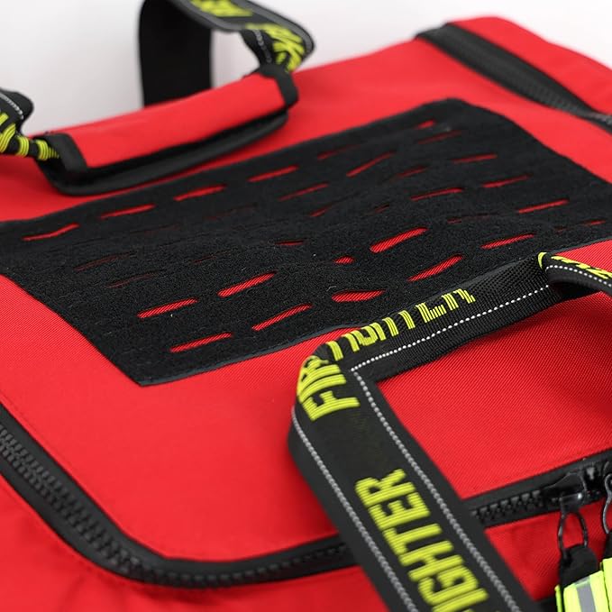Lightning X Products Premium XL Step-In Turnout Gear Bag With Shoulder Strap & Front Pockets - Red