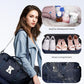 Women's Initial Duffle Bag - Personalized Weekender with Shoe & Makeup Compartments, Monogram Overnight Bag (Letter A) - Roamly
