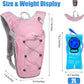 Zavothy Hydration Backpack with 2L Hydration Bladder Water Backpack for Hiking Hydration Pack for Running Cycling Hiking