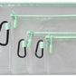 GOBAGS Air Production Multi‑Size Clear Zipper Pouch (4‑Pack) – Cable Organizer & Travel Gear Bag for Electronics, Camera Accessories, Tool Pouch & Small Tech Storage (Mint Green)