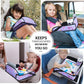 COOLBEBE Kids Travel Tray for Toddler Car Seat, Travel Tray for Airplane, Toddler Car Seat Lap Tray, Carseat Table Tray for Kids Travel Activities (Mermaid