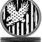 Metal Pouch Can | Metal Container | Slim EDC Pocket Tin | Airtight & Moisture-Resistant | Compact Daily Organizer | Pill Case & Travel Tin | Father’s Day Gift for Dad | (American Flag, Black, Slim)