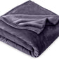 Bare Home Fleece Blanket - Twin/Twin Extra Long - Ultra-Soft Lightweight for Bed, Sofa, and Couch - Luxury Microplush - Cozy Warm Blanket (Twin/Twin XL, Dusty Purple)