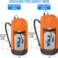 BALEINE 150L Laundry Bag Backpack, 900D Oxford Fabric Large Travel Laundry Bags with Shoulder Straps and 2 Mesh Pockets for College Dorm, Apartment, Laundromat (Orange, 150L)
