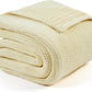 L'AGRATY Heavy Weighted Blanket - 50"x60", 10lbs Cooling Chunky Knit, Braided Crochet Throw with Thick Cable Yarn, Machine Washable