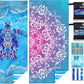 2 Pack Microfiber Lightweight Beach Towel Sand Free Quick Dry Absorbent Thin Compact Towels for Swimming Pool Camping Beach Accessories Large Easy Pack Travel Things for Vacation Essentials Gift