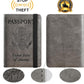 Passport Holder Cover Wallet Travel Essentials RFID Blocking Leather Card Case International Must Haves Travel Accessories for Women Men(101#Coffee Grey)