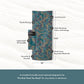 Nomadix Original Towel - Perfect for Beach, Pool, Travel, Camping, Yoga - Made with Recycled Materials - Super Absorbent - Sand Resistant - Camo Green - 72.5" x 30"