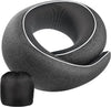 Neck Pillow Airplane,100% Pure Memory FoamTravel Neck Pillow Travel Neck Support Ergonomic &Portable Design Best for Sleeping Plane Car Train Office Flight (Small Black)