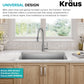KRAUS Fairlane 33-inch Undermount Single Bowl 18-Gauge Stainless Steel Kitchen Sink, KHU640-33