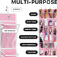 Simple Houseware 24 Pockets Large Clear Pockets Over The Door Hanging Shoe Organizer, Pink (56" x 22.5")