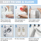Shoe Washing Machine Bag – 360° Deep Clean Sneaker Laundry Bag with Cleaning Fibers and Zipper, Reusable Shoe Bag for Washing Machine, 2 Pack