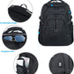 KROSER Travel Laptop Backpack 18.4 Inch XXXL Gaming Backpack with Hard Shell Saferoom RFID Pockets Water-Repellent Business College Daypack Stylish Laptop Bag for Men/Women-Black - Roamly