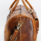 KomalC Leather Duffel Bags for Men and Women Full Grain Leather Travel Overnight Weekend Leather Bags Sports Gym Duffel for Men (Tan, 24 Inch)
