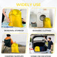 Laundry Bag with Locking Closure Drawstring – Extra Large Heavy Duty 100% Nylon, Large & Foldable Clothes Sack – Lightweight Dirty Laundry Organizer for Travel, Dorm, Gym – L 40" x H 50" (YELLOW)