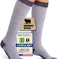 Merino Wool Compression Socks for Women Men, 15-20 mmHg Knee High Socks for Flying, Travel, Running